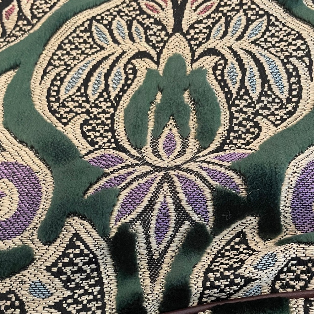 Maxx New York Green and Brown Patterned Hobo Bag - Picture 2 of 8